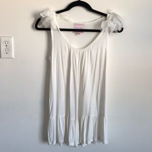 Romeo & Juliet Couture White Peplum Tank